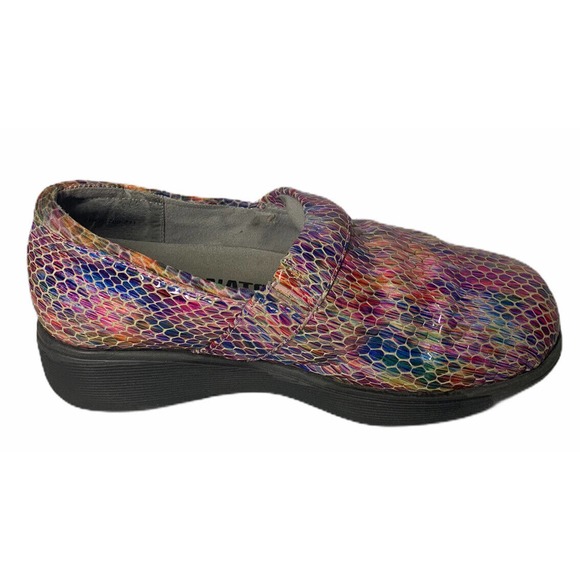 Womens Greys Anatomy Softwalk Meredith Kaleidoscope Mermaid Clogs Leather 6.5 - Picture 4 of 12
